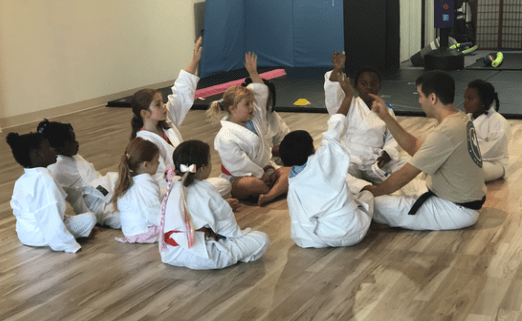 kids karate class mat chat